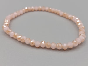 Damen Armband in Rosé Elastisches Perlenarmband