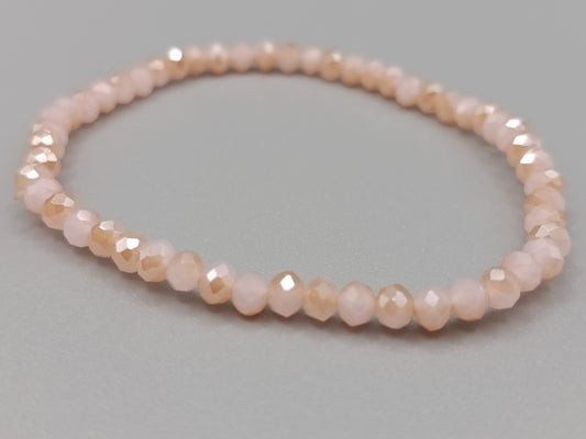Damen Armband in Rosé Elastisches Perlenarmband