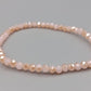 Damen Armband in Rosé Elastisches Perlenarmband