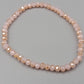 Damen Armband in Rosé Elastisches Perlenarmband