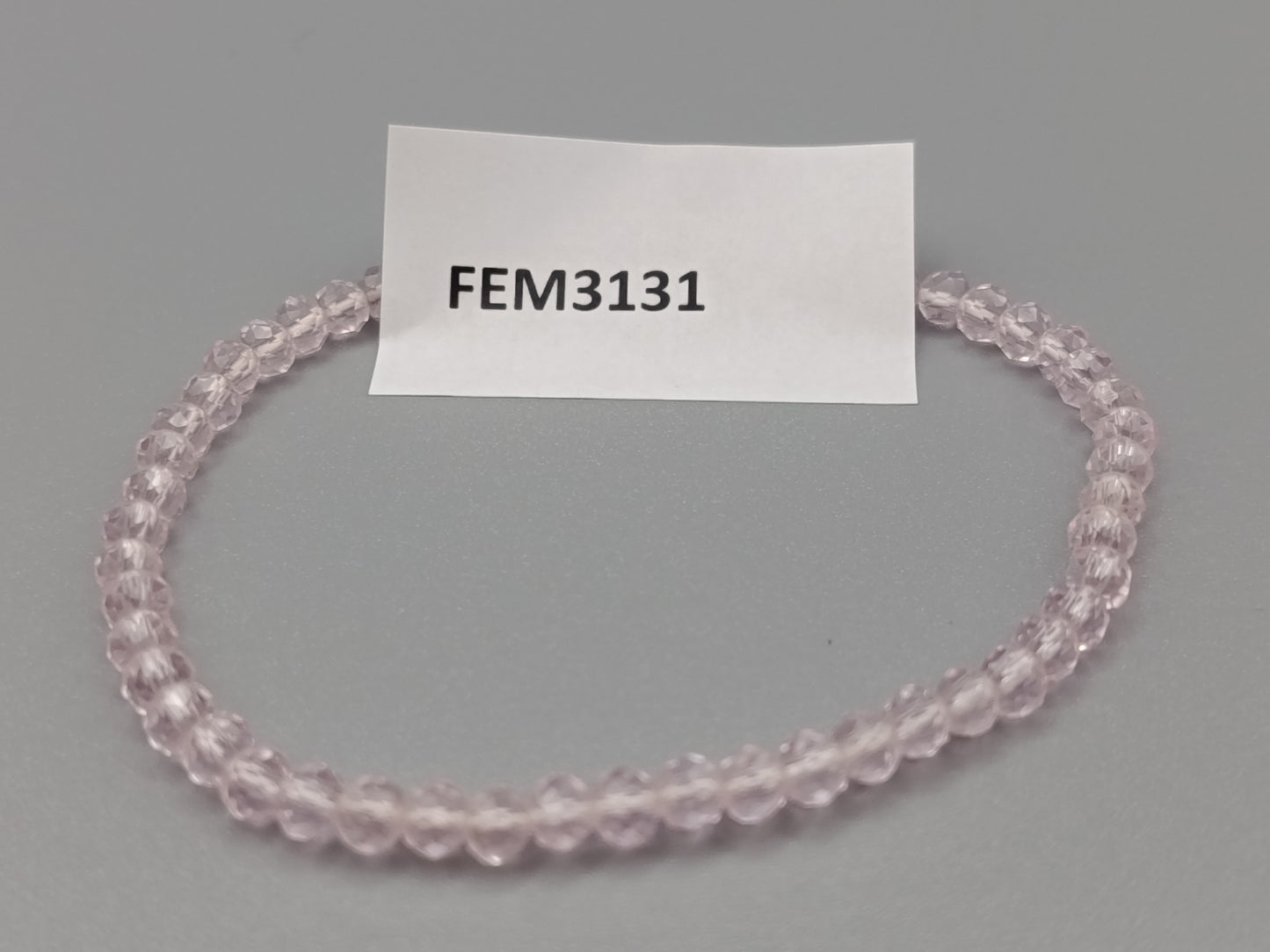 Elegantes Damen Armband in Hellrosa Elastisch