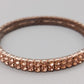 Elegantes Strass Damen Armband in Roségold-Optik