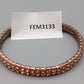 Elegantes Strass Damen Armband in Roségold-Optik