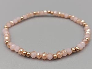 Zartes Damen Arm Band in Rosé und Gold