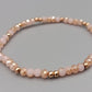 Zartes Damen Arm Band in Rosé und Gold