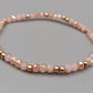 Zartes Damen Arm Band in Rosé und Gold