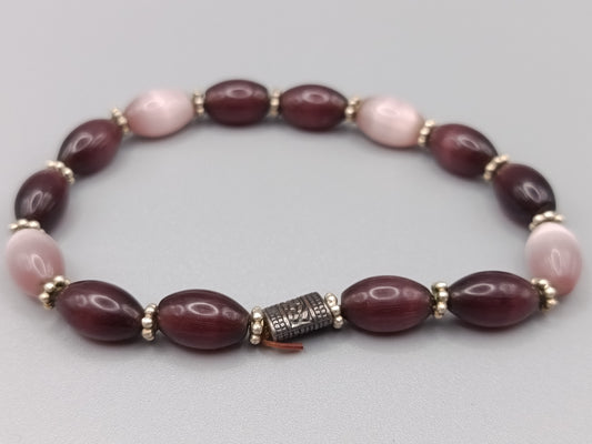 Stilvolles Damen Armband mit ovalen Perlen