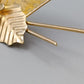 Edle Vintage Brosche in Gold Optik Florales Design