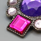 Moderne Damen Brosche Farbenfroher Strass Schmuck