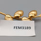 Elegante Brosche Goldfarbener Vintage Schmuck