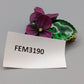 Veilchen Brosche Florales Vintage Design mit Emaille