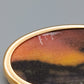 Ovale Brosche mit Landschafts Miniatur Vintage Design