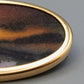 Ovale Brosche mit Landschafts Miniatur Vintage Design