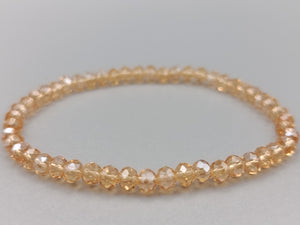 Eleganter Damen Elastisches Kristallperlen Armband