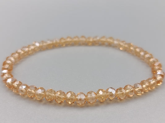 Eleganter Damen Elastisches Kristallperlen Armband