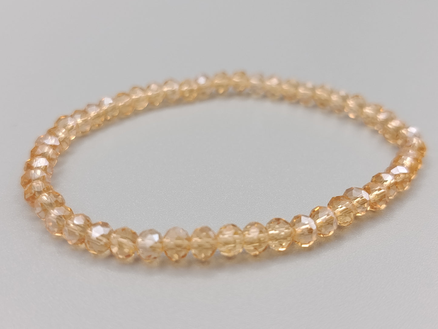 Eleganter Damen Elastisches Kristallperlen Armband