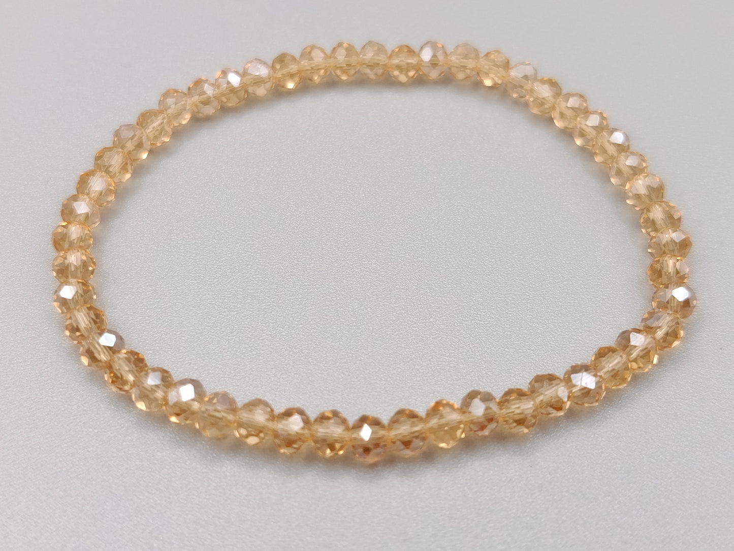 Eleganter Damen Elastisches Kristallperlen Armband