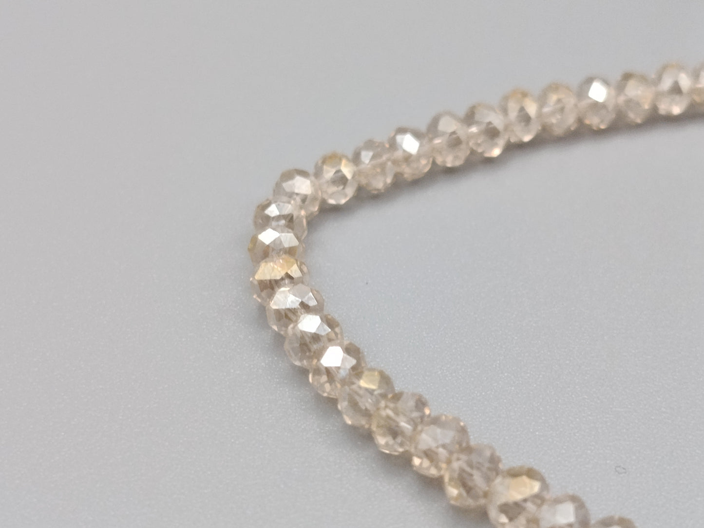 Elegante Damen  Funkelnde Kristallperlen Halskette