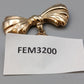 Elegante Schleifen Brosche in Goldoptik Vintage