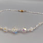 Edle Aurora Borealis Kristall Kette Funkelnde Vintage