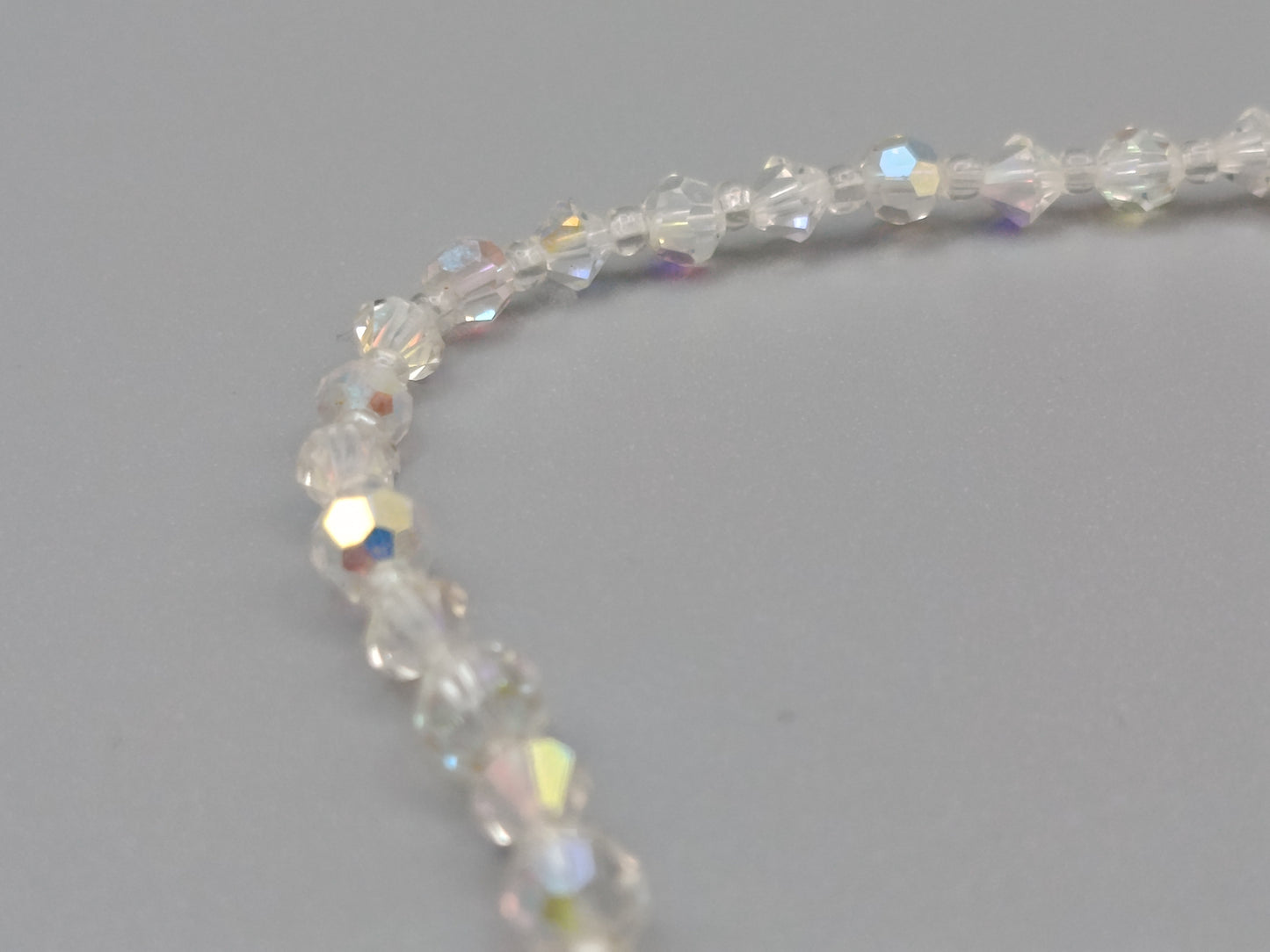 Edle Aurora Borealis Kristall Kette Funkelnde Vintage