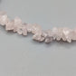 Stilvolle Rosenquarz Naturstein Damen Kette in Rosé
