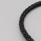 Elegantes Leder Armband in Schwarz Stilvoller Armrei