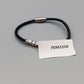 Elegantes Leder Armband in Schwarz Stilvoller Armrei