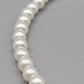 Eleganter Elastisches Perlen Armband in Weiß