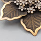 Filigrane Blumen Brosche Elegantes Vintage Design