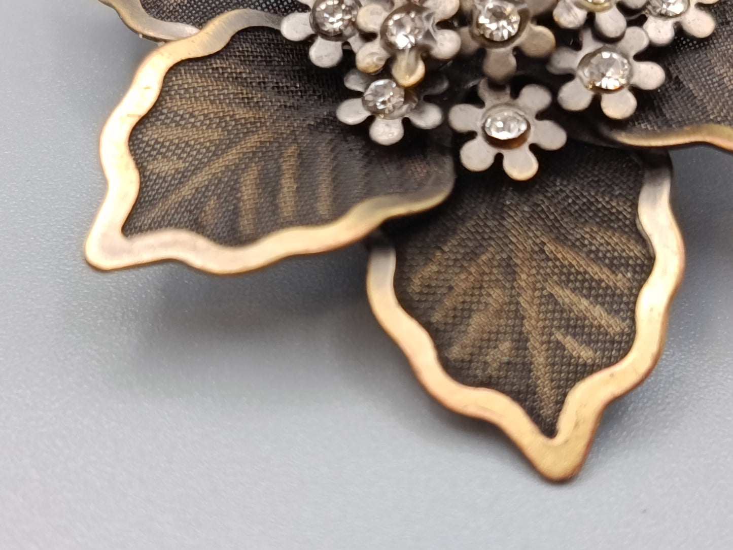 Filigrane Blumen Brosche Elegantes Vintage Design