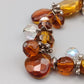 Stilvolles Damen Armband in Bernsteinoptik Elastisch