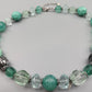 Stilvolle Kette in Mint und Grün Elegante Perlenkette