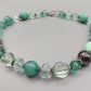 Stilvolle Kette in Mint und Grün Elegante Perlenkette