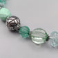 Stilvolle Kette in Mint und Grün Elegante Perlenkette