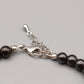 Elegantes Hämatit Damen Armband in Schwarz-Weiß