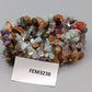 Buntes Stein Splitter Armband Elastischer Naturstein