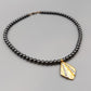 Elegante Hämatit Damen Kette  mit Anhänger