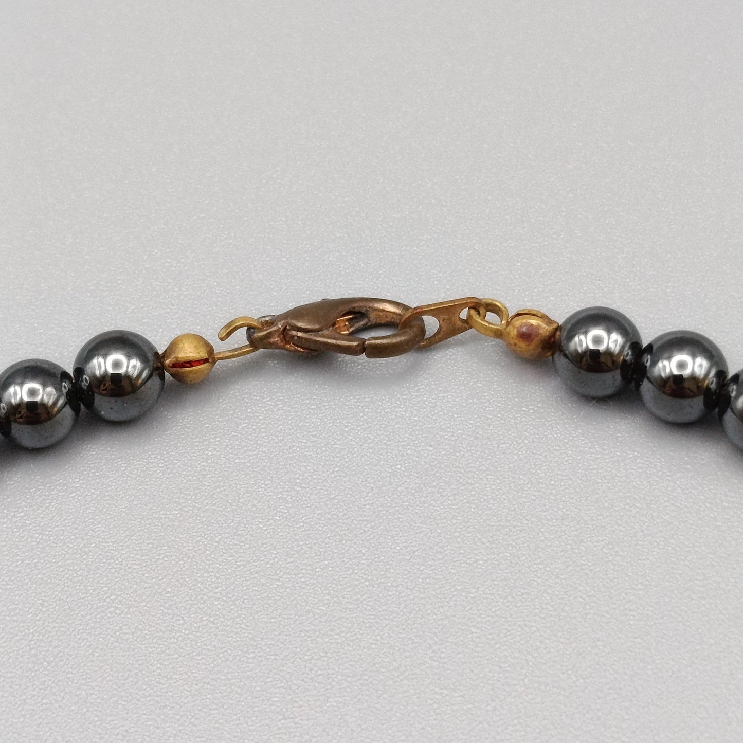 Elegante Hämatit Damen Kette  mit Anhänger