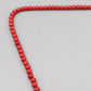 Elegante Kette in Korallen Optik rote Perlenkette