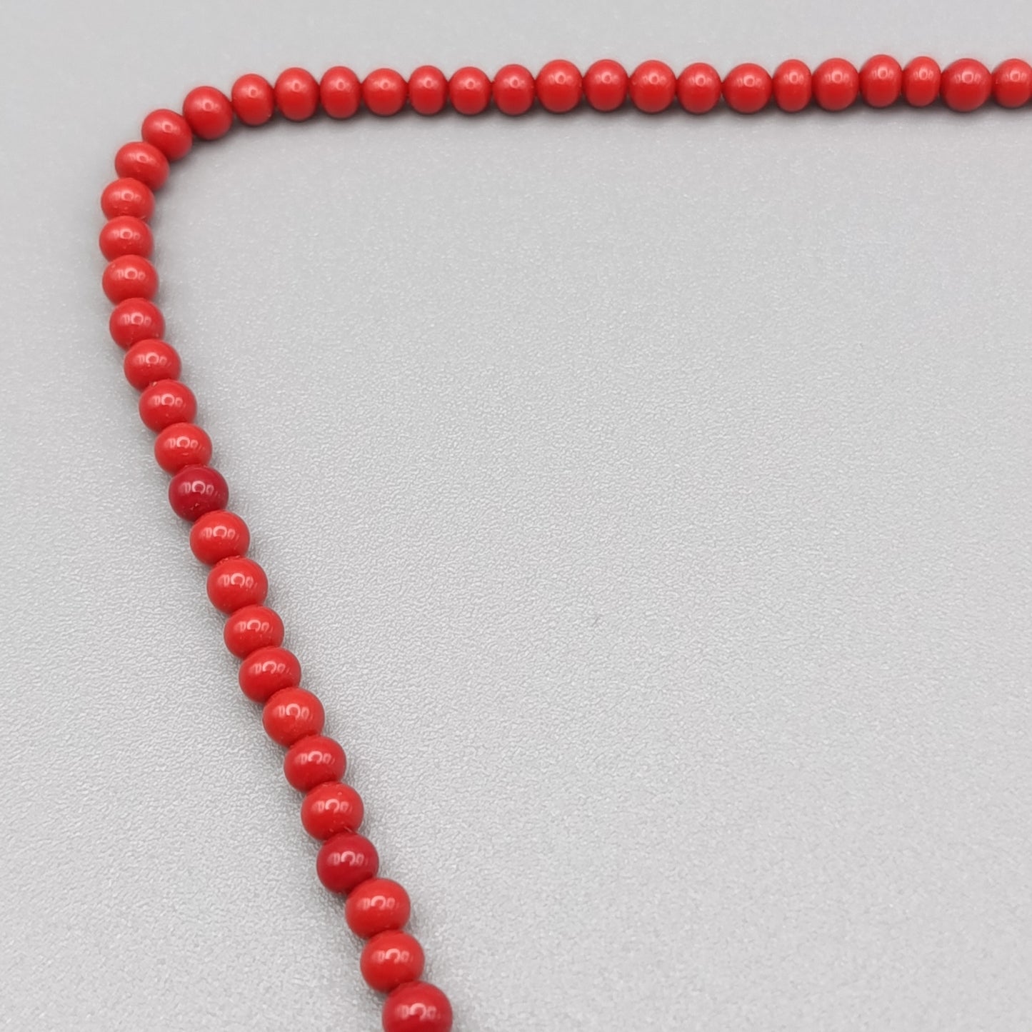Elegante Kette in Korallen Optik rote Perlenkette