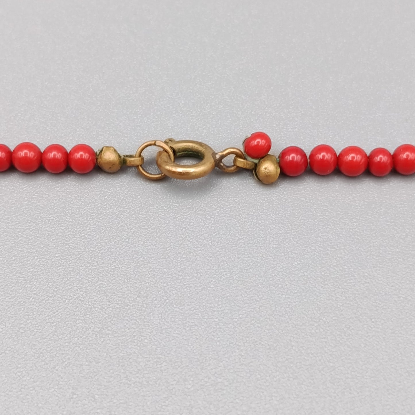 Elegante Kette in Korallen Optik rote Perlenkette