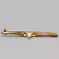 Edle Vintage Stabnadel Brosche Goldfarben