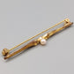 Edle Vintage Stabnadel Brosche Goldfarben