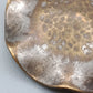 Rustikale Vintage Brosche Handarbeit im welligen  Design