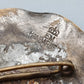 Rustikale Vintage Brosche Handarbeit im welligen  Design