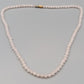 Zarte Rosenquarz Kette Klassische Perlenkette in zartem Rosa