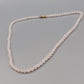 Zarte Rosenquarz Kette Klassische Perlenkette in zartem Rosa