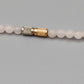 Zarte Rosenquarz Kette Klassische Perlenkette in zartem Rosa