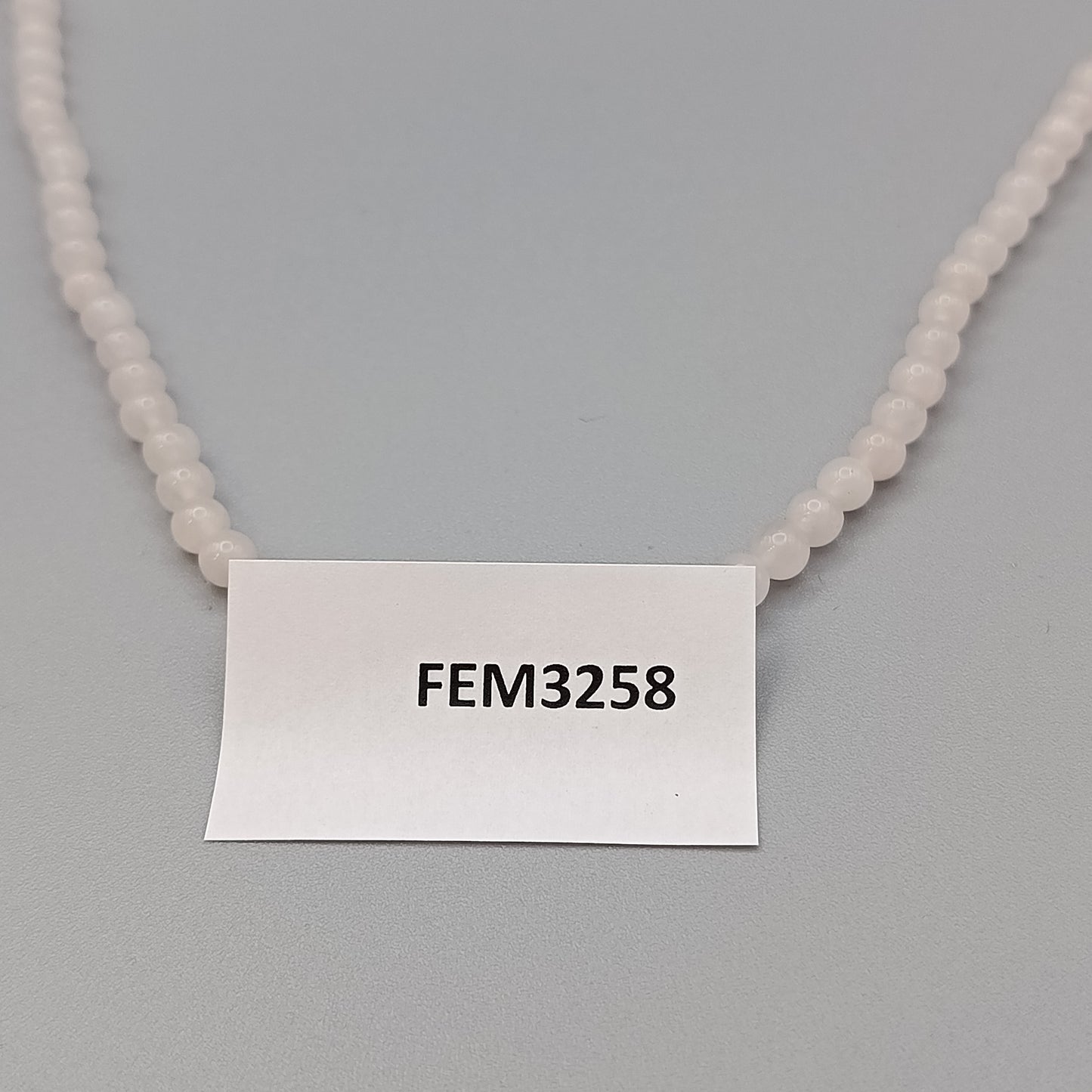 Zarte Rosenquarz Kette Klassische Perlenkette in zartem Rosa